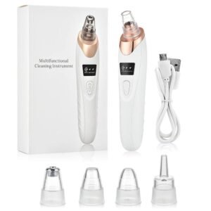 Blackhead Remover Vacuum – 5 Suction Heads, USB Rechargeable