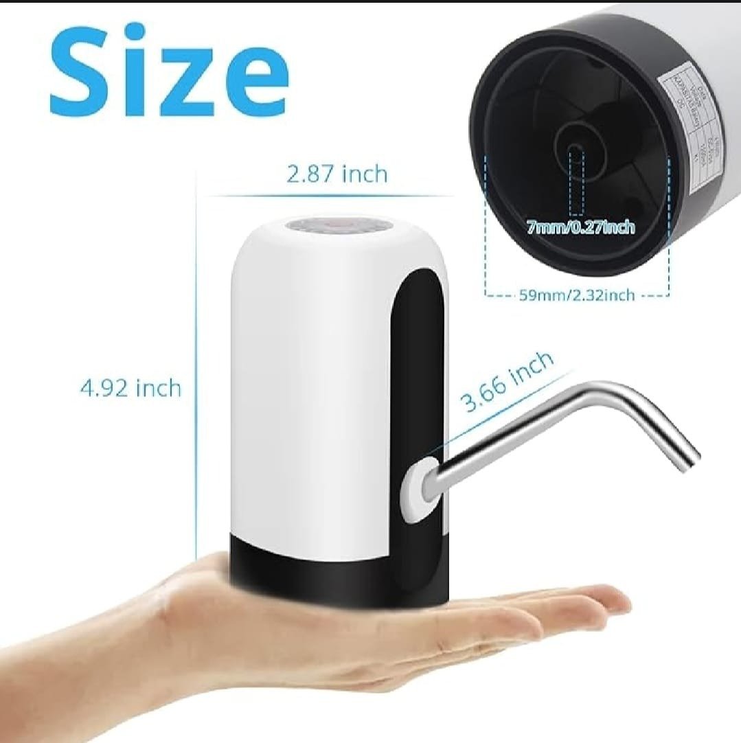 Automatic Water Bottle Pump – USB Rechargeable, One-Touch Dispenser - Image 3