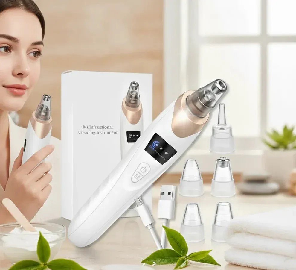 Blackhead Remover Vacuum – 5 Suction Heads, USB Rechargeable - Image 4