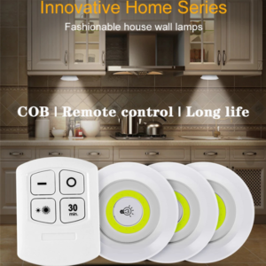 Remote Control LED Tap Lights – Pack of 3, Stick-On, No Wiring