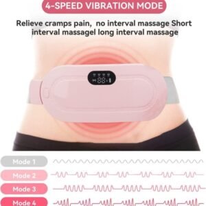 Period Cramp Relief Heating Belt – 3 Heat Levels & 4 Massage Modes