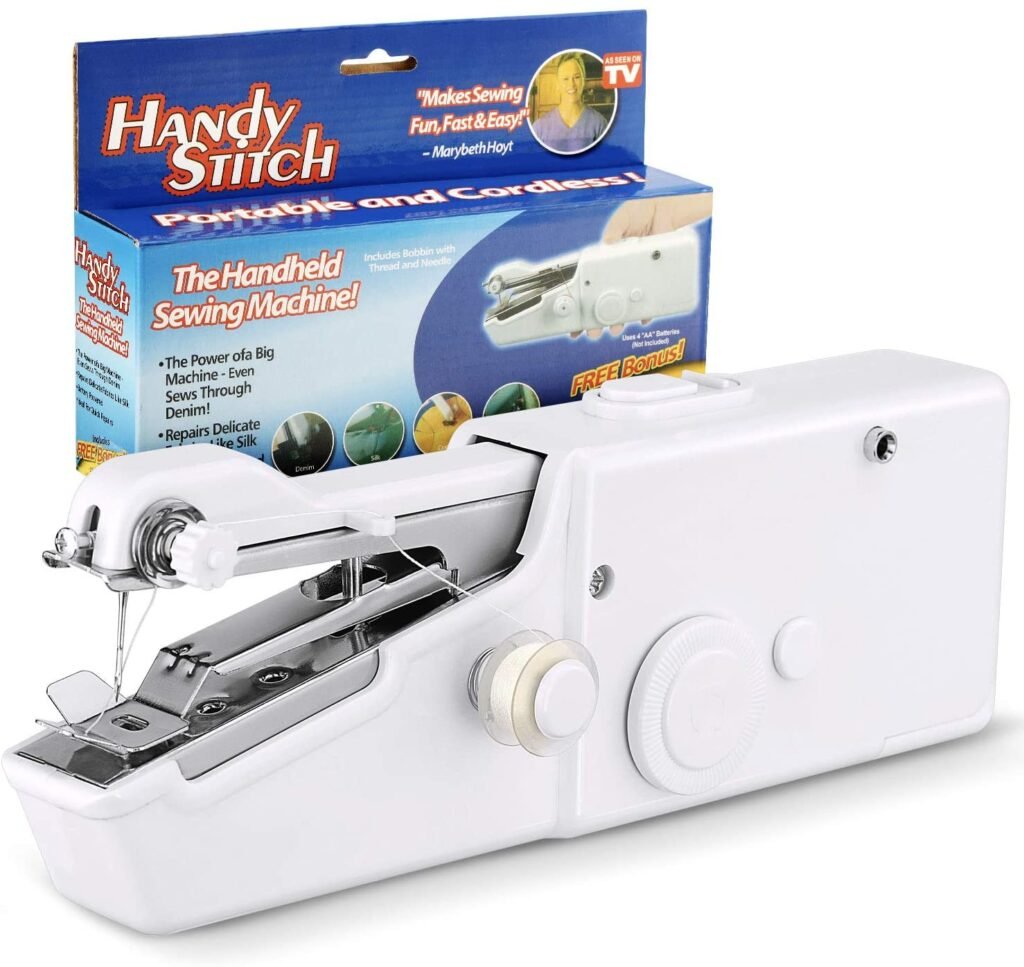 Handy Stitch Portable Sewing Machine – Cordless, One-Hand Use