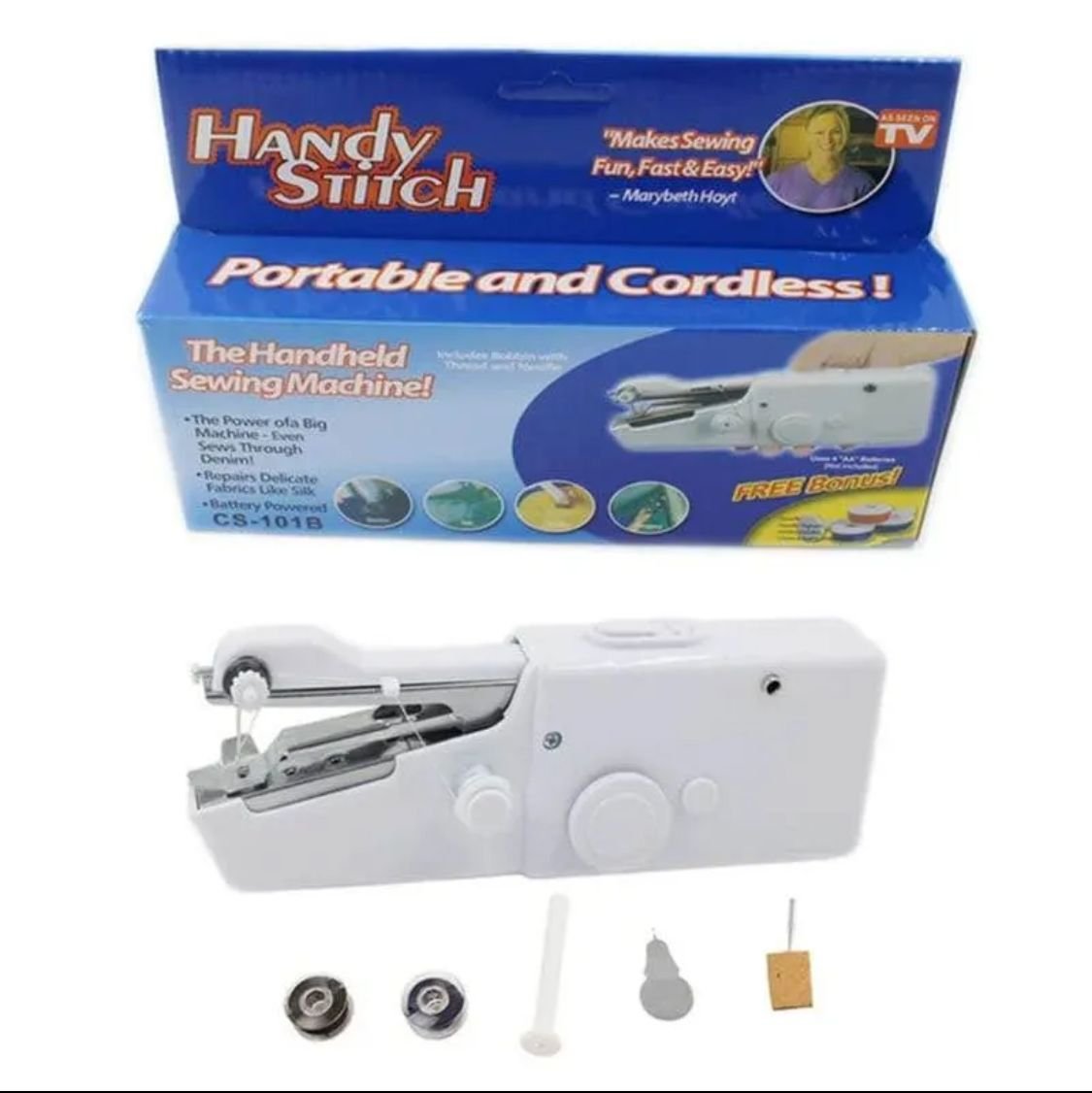 Handy Stitch Portable Sewing Machine – Cordless, One-Hand Use - Image 6