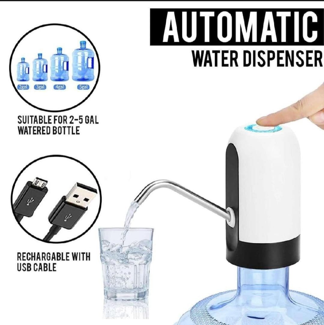 Automatic Water Bottle Pump – USB Rechargeable, One-Touch Dispenser - Image 2