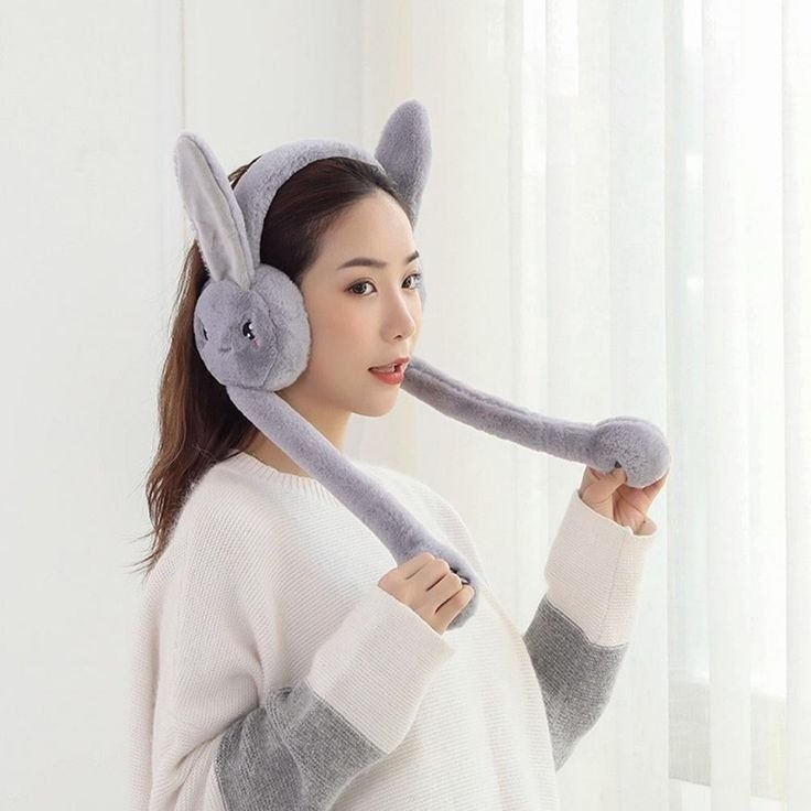 Jumping Rabbit Ears Winter Hat for Kids – Squeeze Paws, Ears Pop Up - Image 5
