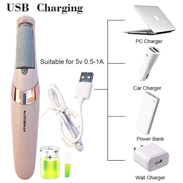 Rechargeable Electric Foot Filer – Callus & Cracked Heel Remover - Image 7